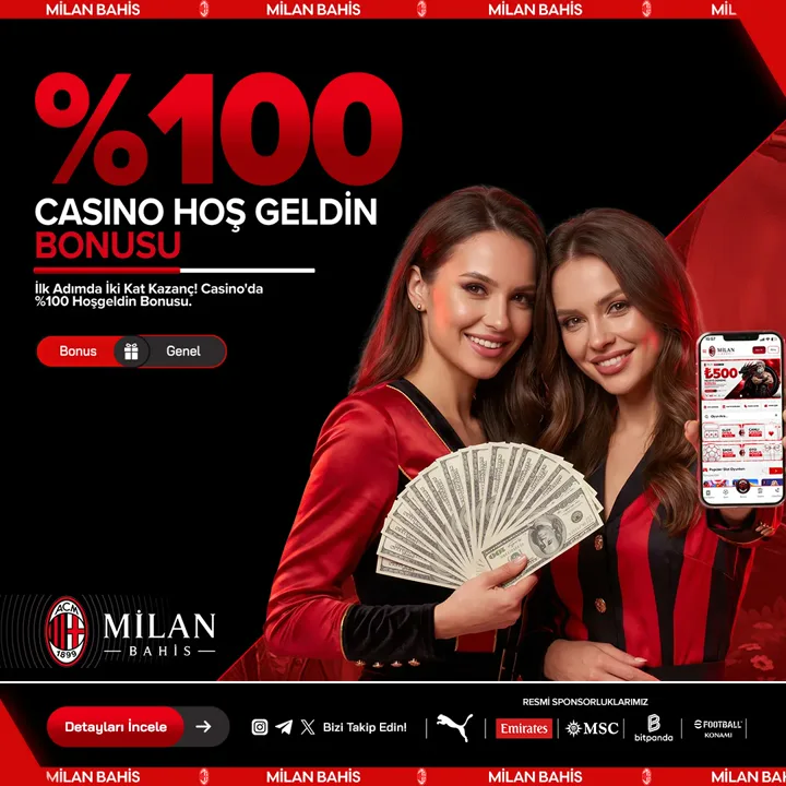 MilanBahis %100 casino hoş geldin bonusu kampanyası