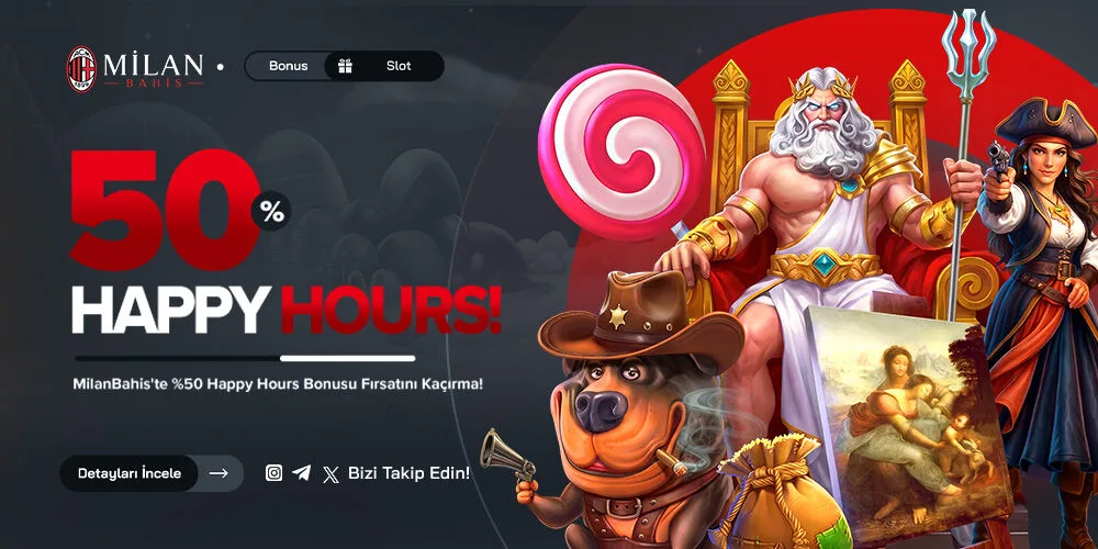 MilanBahis salı özel %50 happy hours bonusu